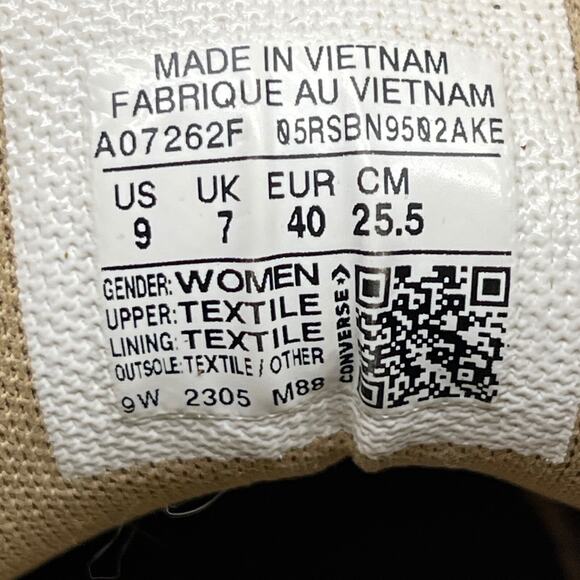 Converse Chuck Taylor All Star Malden Street Mid Shoes Womens 9 Taupe Brown - Picture 8 of 8